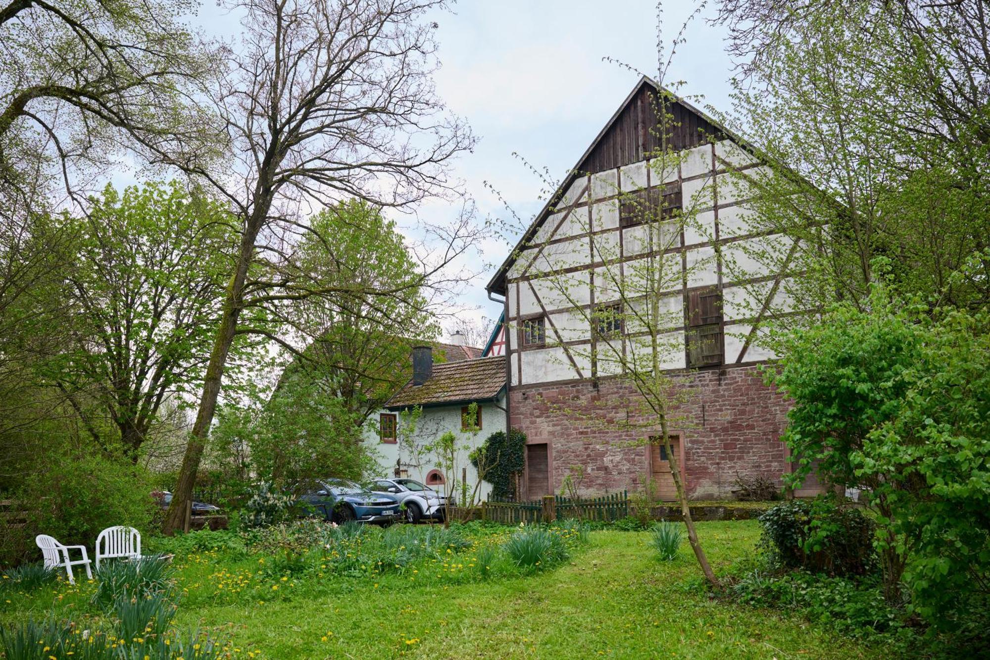 Ferienwohnung In Historischer Muehle Buchen  Exterior foto